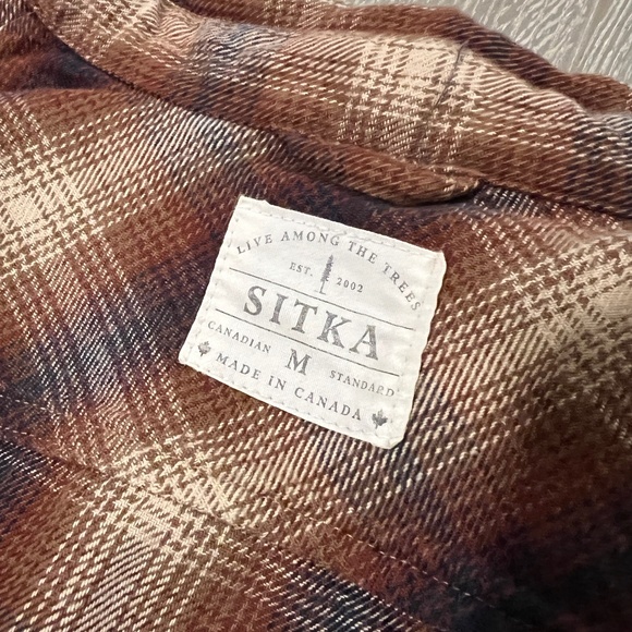 SITKA ECOLOGYST plaid collared shirt women's size - Picture 2 of 6